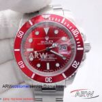 Replica Rolex Submariner Watch - Stainless Steel Red Ceramic Bezel